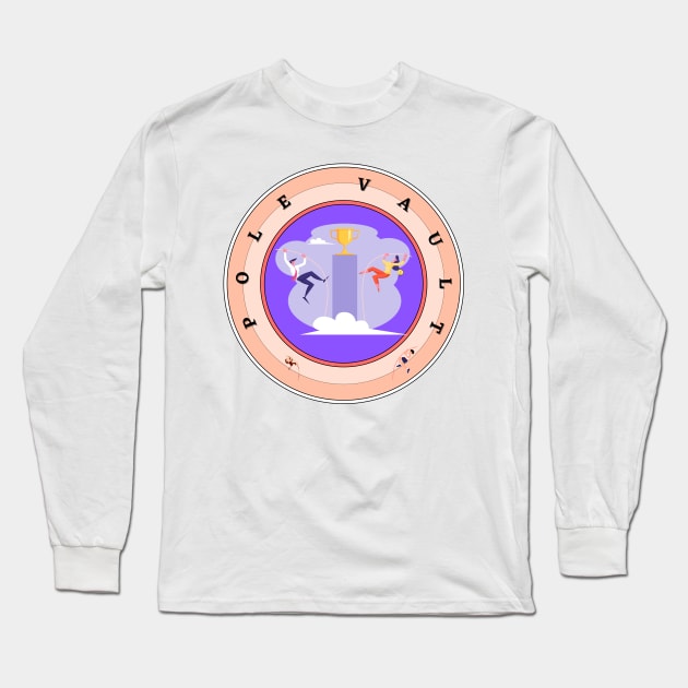 Pole Vault Long Sleeve T-Shirt by Tanu Fashion